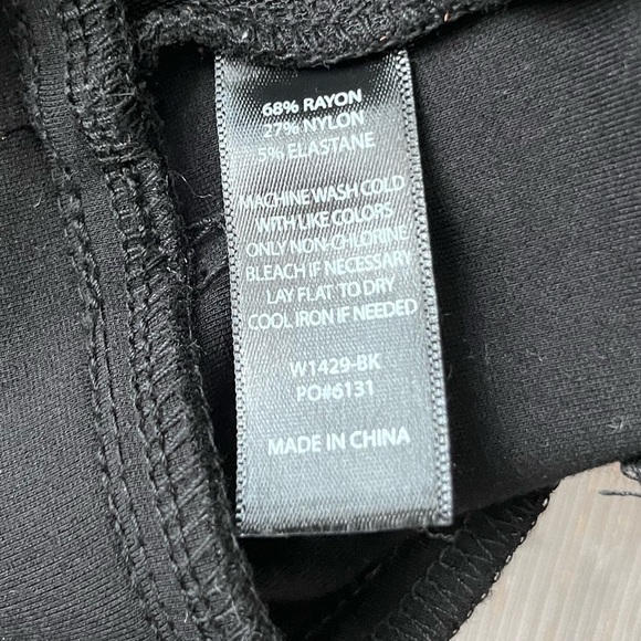 Betabrand Black Straight Leg Ponte Knit Pants - Picture 7 of 7